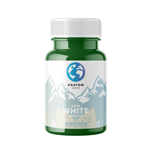 White Vein kratom capsules