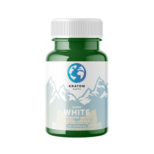 White Vein kratom capsules