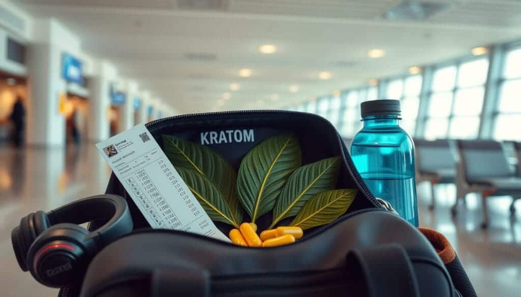 kratom on domestic flights