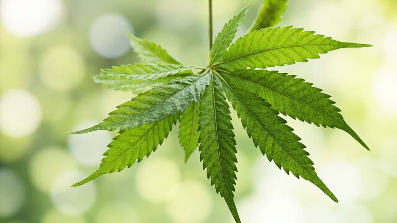 botanical illustration showing the detailed structure of mitragyna speciosa leaves with cross-section detail revealing leaf vein architecture