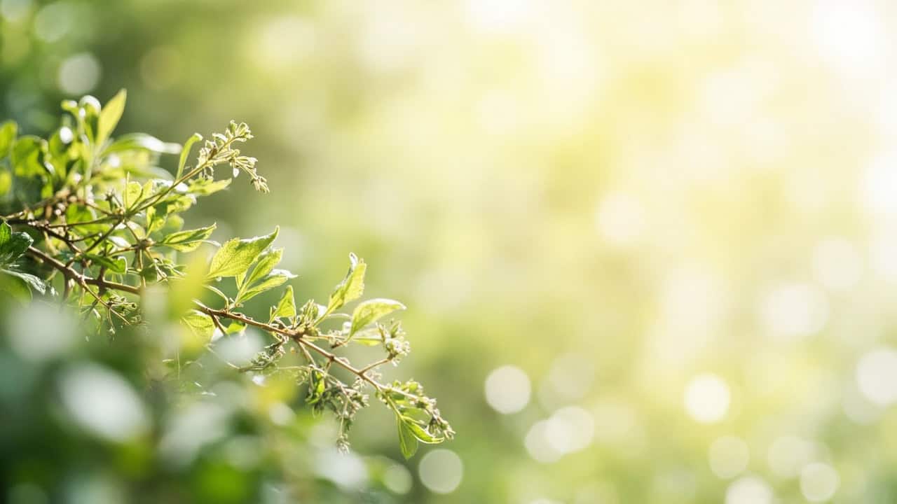 serene botanical illustration showing the relationship between plant compounds and their natural origins